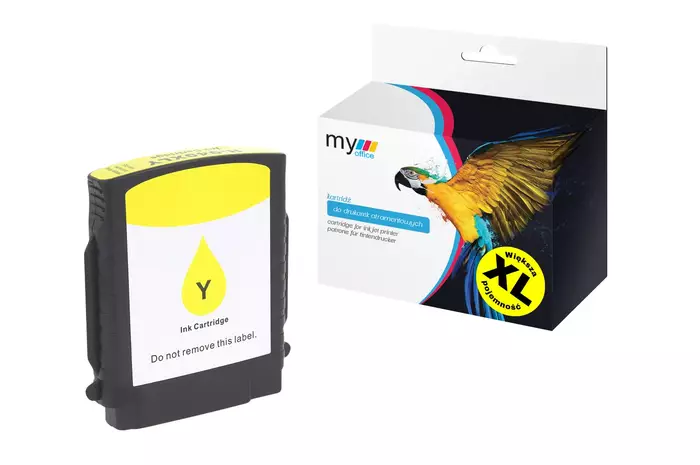Tusz 940 XL Y (C4909AE) do HP certyfikowany zamiennik marki My Office z dożywotnią gwarancją